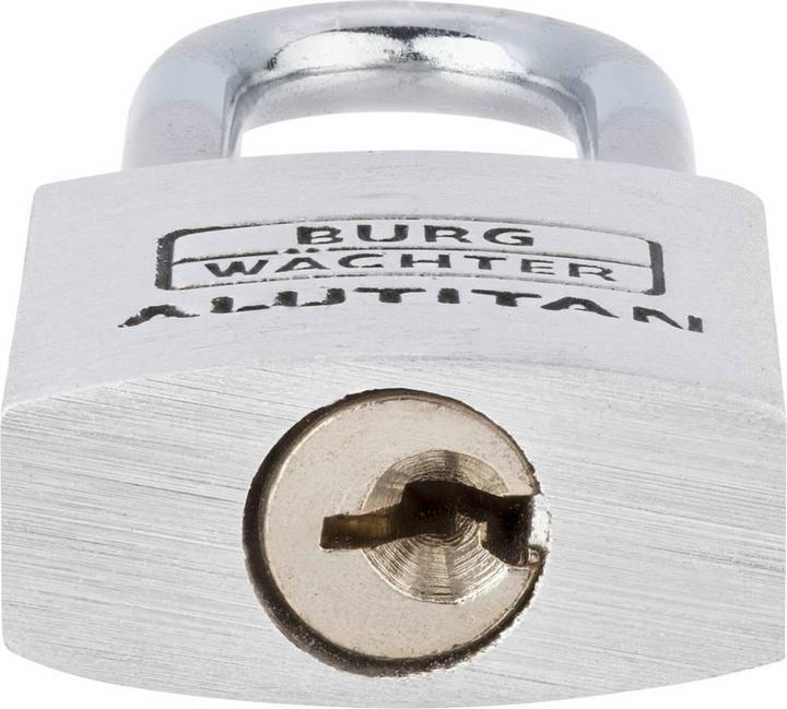 Produktbild Burg Wächter 36141 Vorhängeschloss 20.90 mm gleichschliessend Aluminium Schlüss