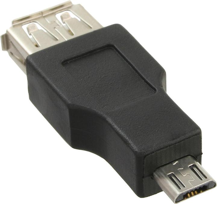 Actual product image InLine Micro-USB Adapter Micro-B male to USB-A female (0.50 m, USB 2.0)