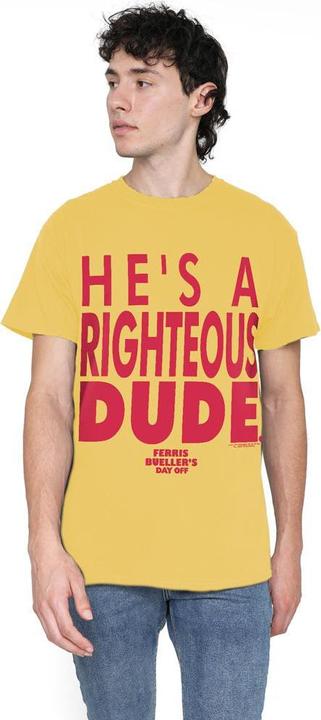 Immagine prodotto Ferris Bueller´s Day Off Ferris Bueller's Day Off Righteous Dude Maglietta Uomo (S)
