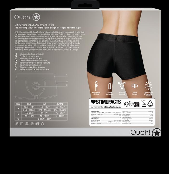 Productafbeelding Ouch! Vibrerende Strap-on Boxer - XS/S