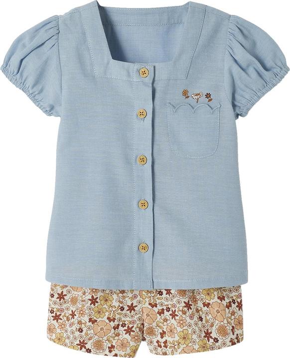 Produktbild Vertbaudet Mädchen Baby-Set: Bluse & Shorts (62)