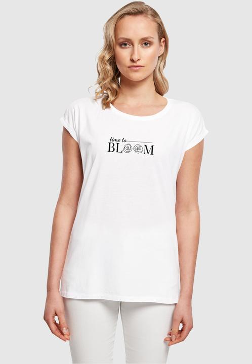 Produktbild Merchcode Ladies Time to bloom - Extended Shoulder Tee - 118693 (L)