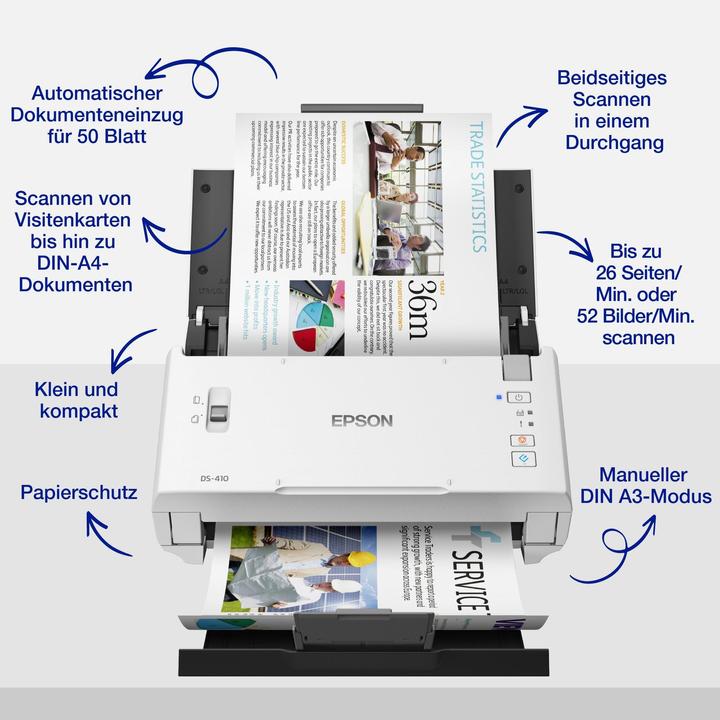 Produktbild Epson DS-410 WorkForce (USB)