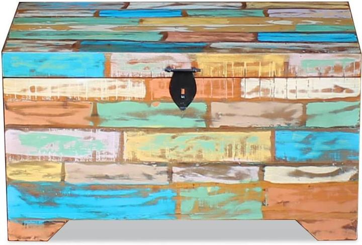 Produktbild VidaXL Truhe Altholz Massiv,Farbe: Mehrfarbig,Material: Massives (73 x 39 x 41 cm)