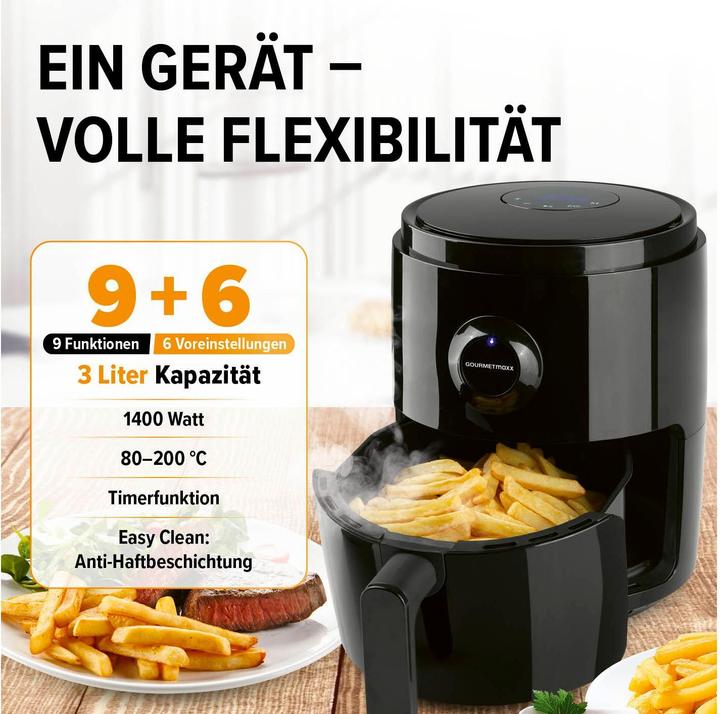 Actual product image Gourmetmaxx Digital hot air fryer