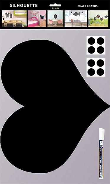 Image du produit Securit Silhouette Heart (Tableau noir, 36 x 30 cm)
