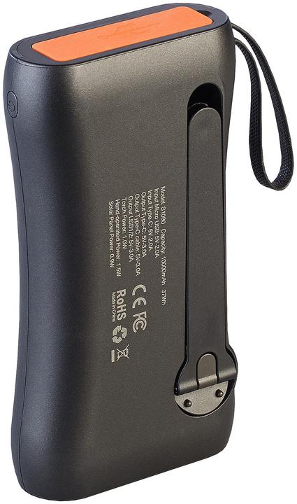 Image du produit Revolt Banque d'énergie dynamo à manivelle avec panneau solaire (10000 mAh, 5 W)