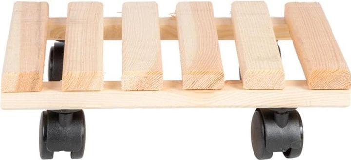 Produktbild Esschert Design Rolleruntersetzer Quadratisch L Nature/Schwarz