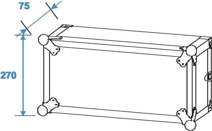 Image du produit Roadinger Rack d'effets CO DD 5U de profondeur (Boîtier 19)