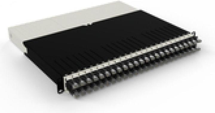 PATCHBOX one / 8RU / Cat 6A, STP, 0.8 m, black (U/FTP, CAT6a, 0.80 m)