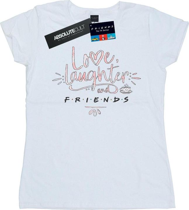 Actual product image Friends Womens/Ladies Love Laughter Cotton T-Shirt (XL)