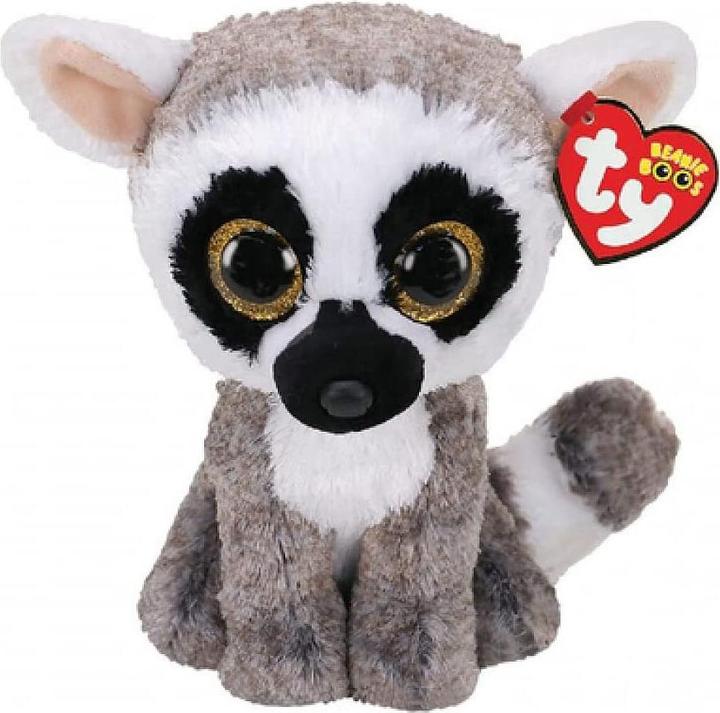 Actual product image Ty Beanie Boo's Linus Lemur 15cm (15 cm)