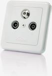 Actual product image Fuba GAD 300 - SAT + TV + Radio - 3 dB - White (3 dB, Plug socket)