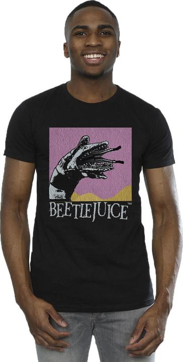 Actual product image Beetlejuice Mens Sandworm Snake Cotton T-Shirt (S)