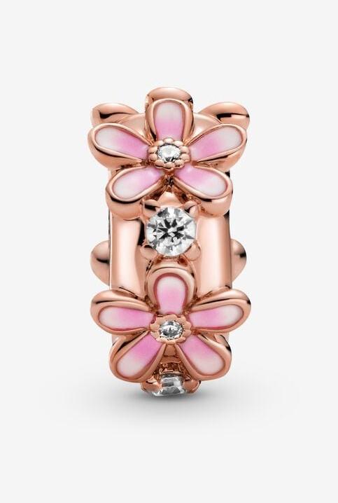 Actual product image Pandora Daisy Flower (Rose gold, Enamel)