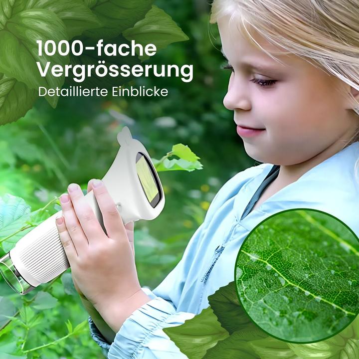 Actual product image Hermex Portable children's microscope Mini hand-held microscope Portable microscope