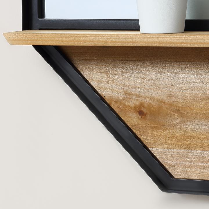 Actual product image Homcom Wall mirror with wooden frame
