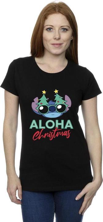 Produktbild Disney Lilo And Stitch Christmas Tree Shades TShirt (XXL)