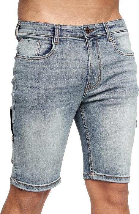 Actual product image Crosshatch Mens Carpenter Denim Vintage Shorts (34)