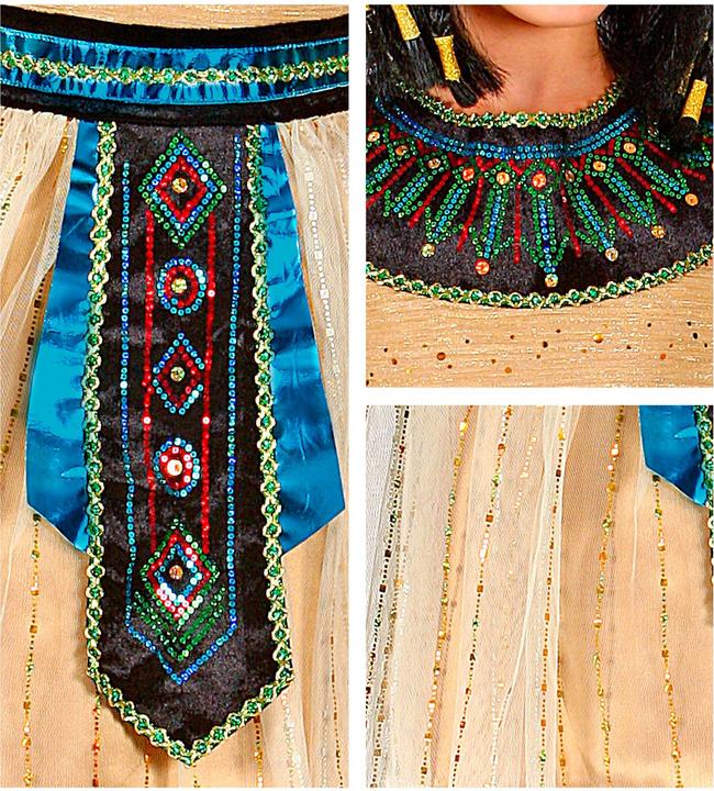Produktbild Widmann ÄGYPTISCHE HERRSCHERIN (Kleid mit Armstulpen und Umhang), 140 cm / 8-10 Years (8, 9, 10)
