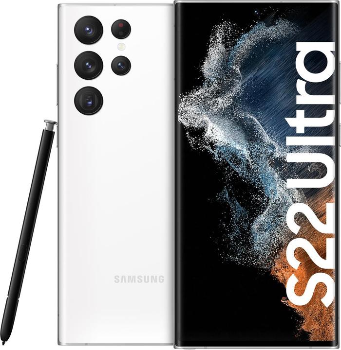 Produktbild Samsung Galaxy S22 Ultra EU (256 GB, Phantom White, 6.80", Dual SIM, 108 Mpx, 5G)