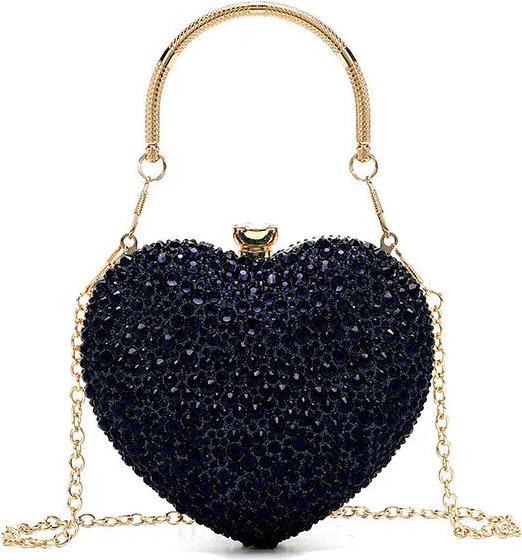Produktbild Only-Bags.Store Luxus Diamant Inlay Herzform Kristall Handtasche Steine Umhängetasche