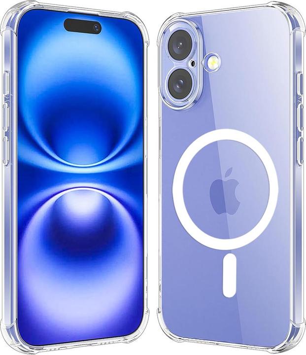 Actual product image Techsuit - Shockproof Clear Silicone MagSafe - iPhone 16 - Clear (Apple iPhone 16)