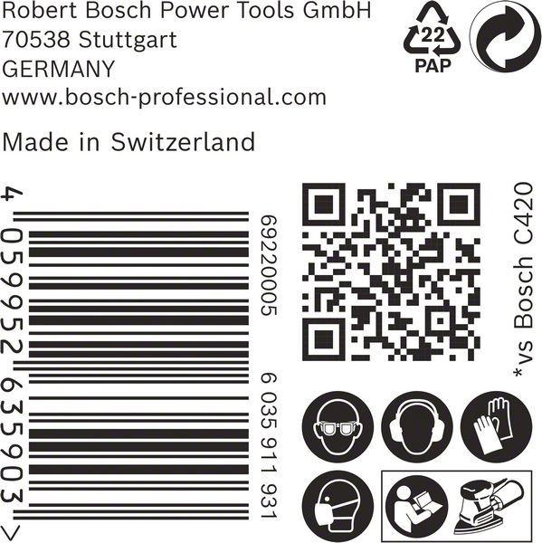 Produktbild Bosch Professional Zubehör EXPERT C470 Schleifpapier, 100 x 150 mm, G 40, 50 Stück (G40)