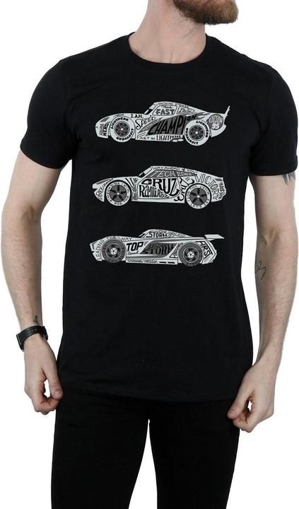 Image du produit Disney - T-shirt CARS TEXT RACERS - Homme (XL)