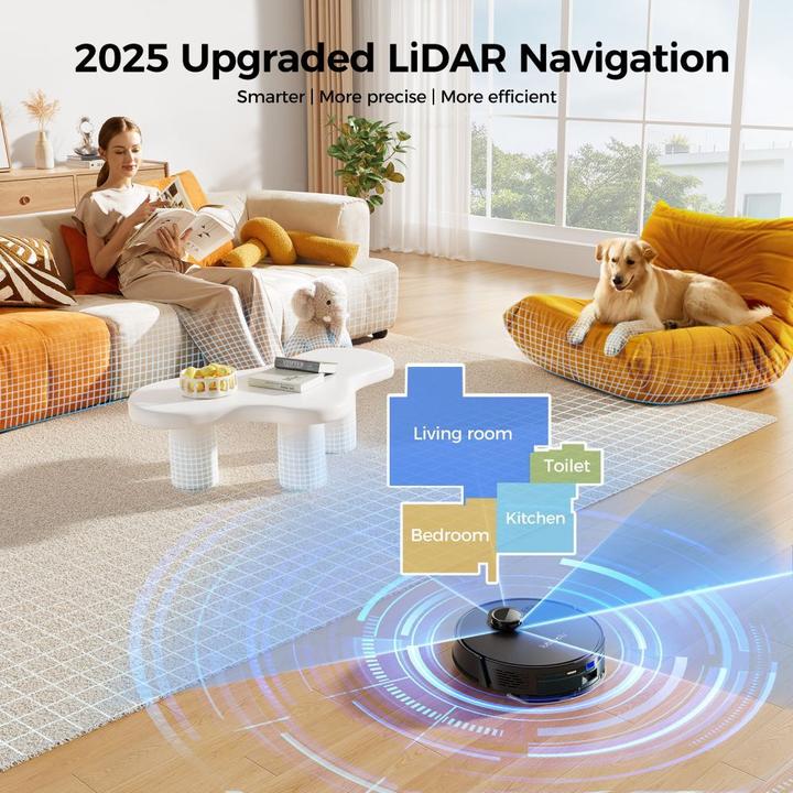 Produktbild Lubluelu Vacuum cleaner L15 Plus robot vacuum cleaner with self-empty station (Saugroboter)