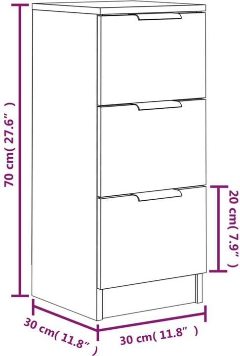 Produktbild VidaXL Tatum (30 x 30 x 70 cm)