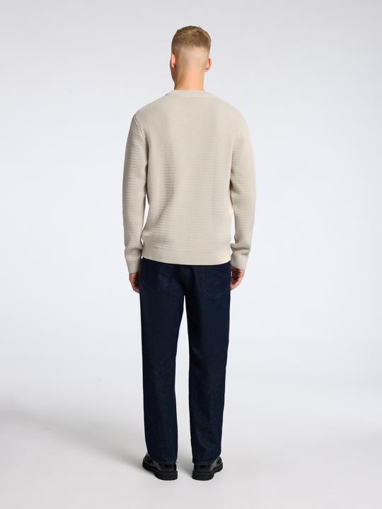 Actual product image Selected Homme Slhtheo Ls Knit Structure Crew Neck (L)