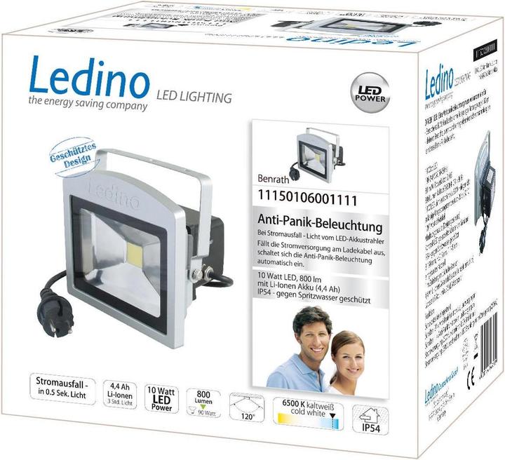 Actual product image Ledino 10W LED Anti-Panicbel. Benrath (800 lm, IP54)