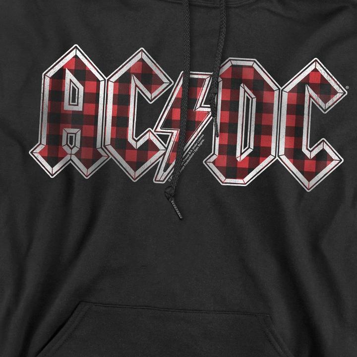 Immagine prodotto AC/DC Felpa con Cappuccio Logo Plaid Uomo (M)