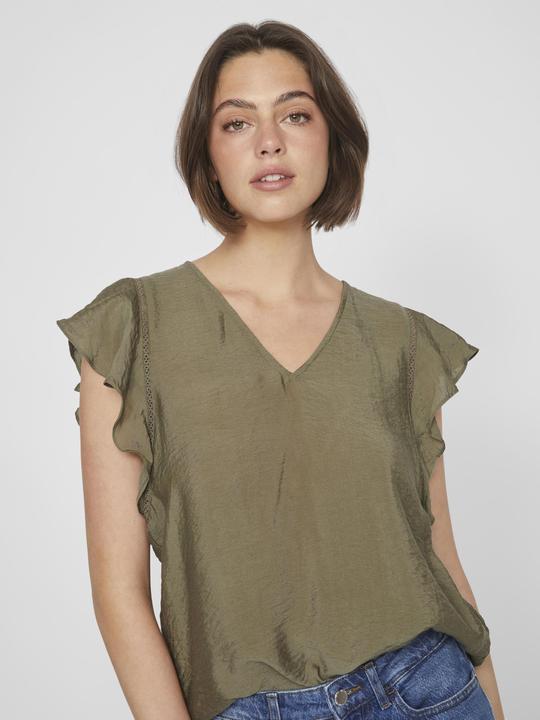 Actual product image Vila Ruched top with short sleeves (36)