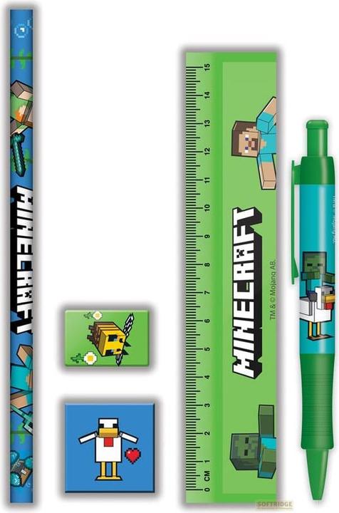 Pyramid Minecraft writing set (5 x)