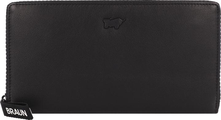 Actual product image Braun Büffel Capri wallet RFID protection leather 19 cm