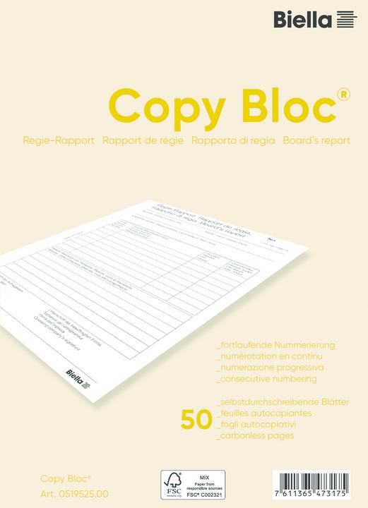 Actual product image Biella Carbonless copybooks (50 x)