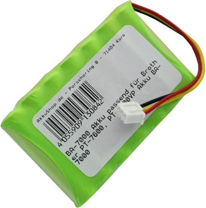 Actual product image Brother Battery PT-7600, PT-7600VP, BA-7000 (1 pcs., Device specific, 800 mAh, Rechargeable battery)