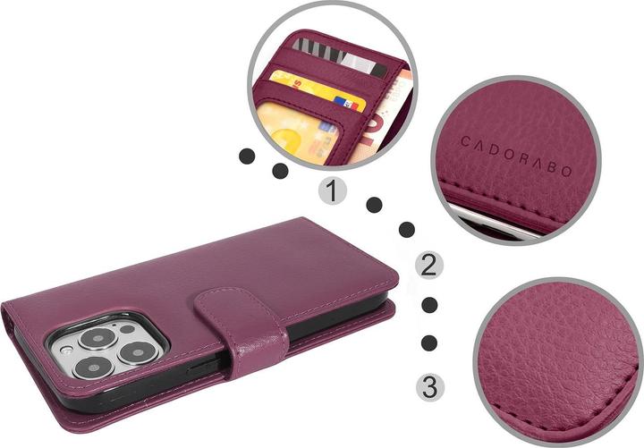 Actual product image Cadorabo 3 card slots sleeve (Apple iPhone 13 Pro Max)