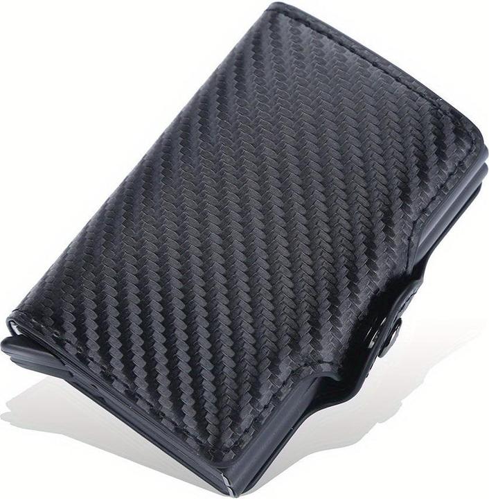 Activity Board Automatische RFID-Kartenhalter, Rfid-Blockierung Double Box Metall Brieftasche, Herren-Kartenhalter