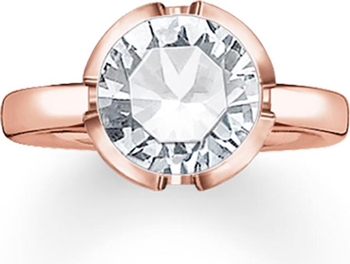 Thomas Sabo Ring Zirkonia rosè vergoldet TR2036-416-14