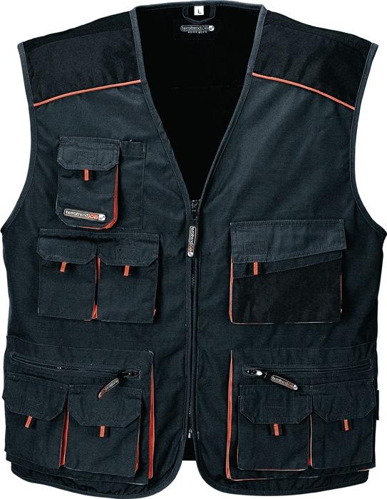 Actual product image Terratrend Waistcoat size 52 dark grey/black/orange (52)