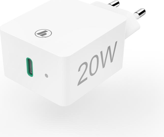 Actual product image Hama Mini Charger, Power Delivery (PD)/Qualcomm®, 25 Watt, White (25 W)
