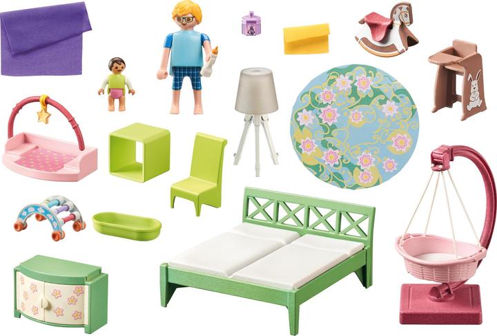 Produktbild Playmobil Schlafzimmer mit Babyspielecke (71609, Playmobil My Life)