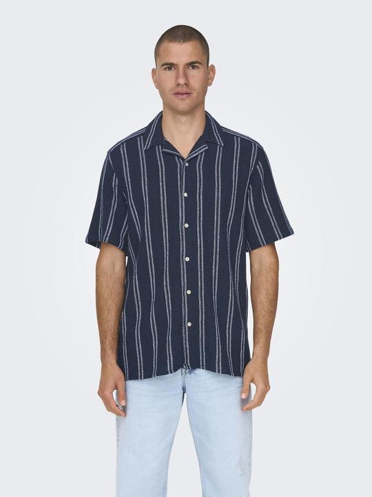Image du produit Only & Sons Chemise rayée à manches courtes (M)