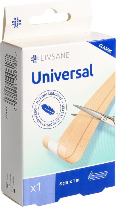 Actual product image Livsane Classic Univer plaster 8cmx1m (1 x)