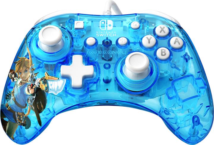 Actual product image PDP Rock Candy Wired Controller: Berry Brave Link (Switch OLED, Switch Lite, Switch)