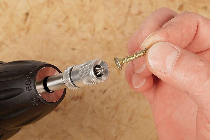 Actual product image wolfcraft wolfcraft 1 bit holder w. depth stop l=72mm (6.3 mm)