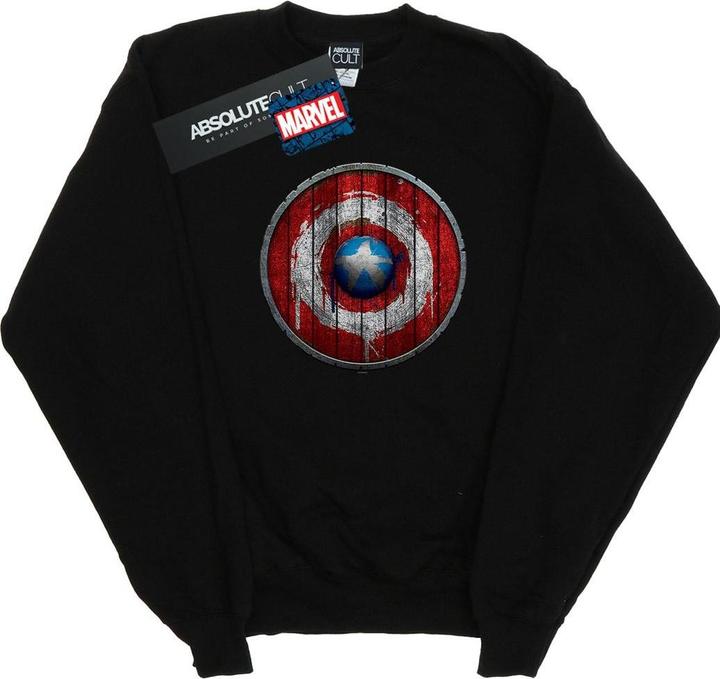 Captain America Wooden Shield Sweatshirt (M)